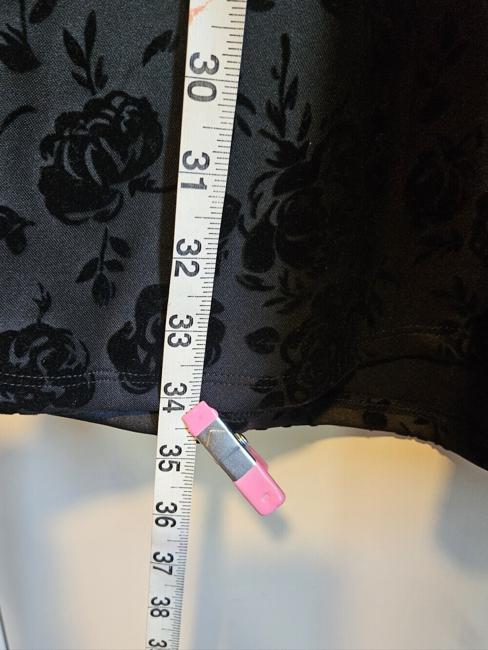 0076 City Studio Black Velvet Rose Mini Dress Cutout Waist Whimsigoth New Sz 15 - Picture 14 of 14